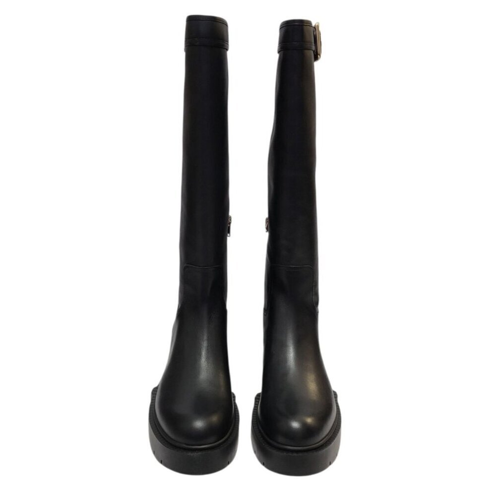 Coach Lilli Tall Riding Boots Leather Knee High Lug Sole - Picture 5 of 16